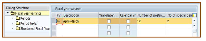 Configure Non Calendar Year