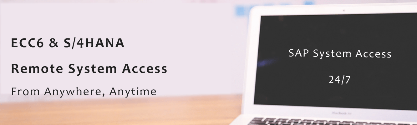 SAP IDES Remote Practice System Access ECC6 and S/4HANA sap remote system access